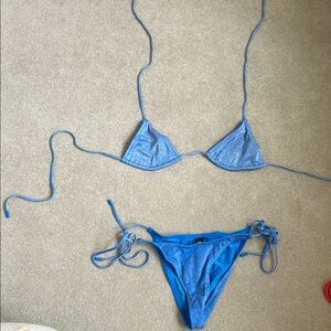 Triangl Swimwear Blue Bikini Set